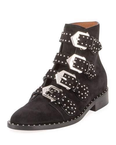 givenchy suede elegant buckle